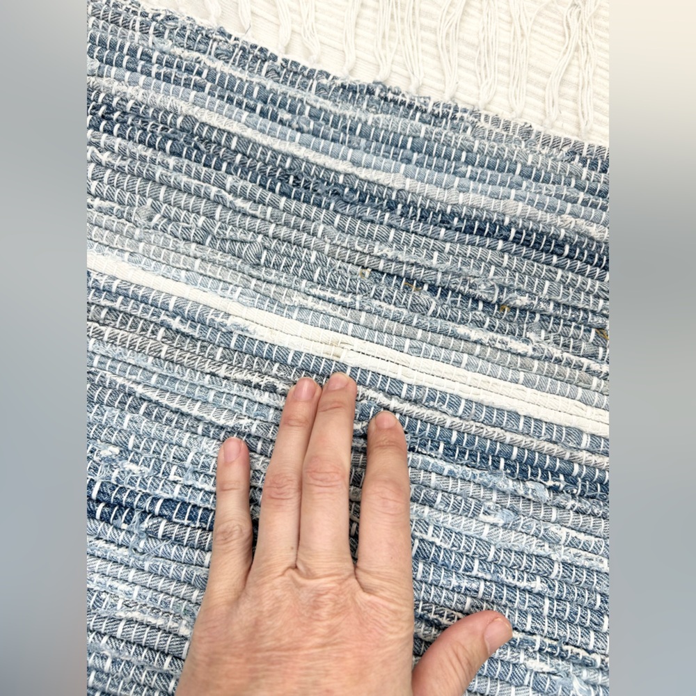 Denim Chindi Style Rug - Picture 7 of 8